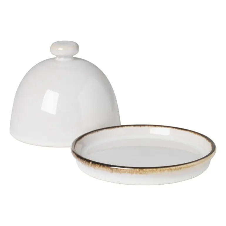 Toscane botervloot - wit - ø12x9 cm