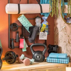 Travel-/sporthanddoek - blauw - 110x175 cm