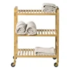 Trolley bamboe - bruin - 80x60x33.5 cm