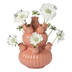 Tulpenvaas groot - roze - ø21.5x29.5 cm