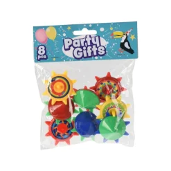 Uitdeelcadeautje tol - multikleur - set van 8