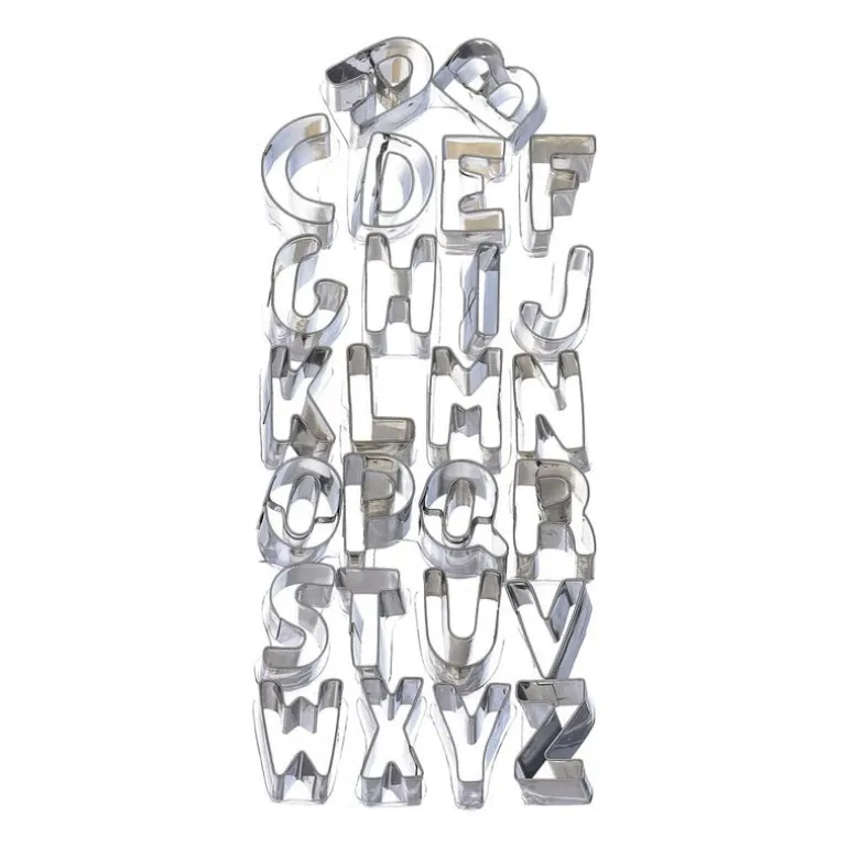 Uitsteekvormpjes alfabet - 26 stuks