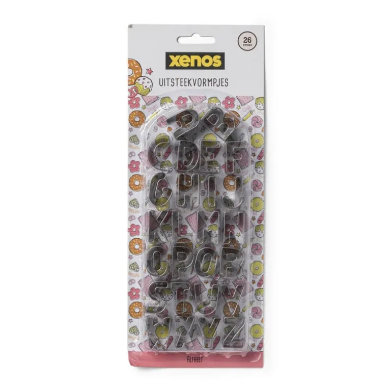Uitsteekvormpjes alfabet - 26 stuks