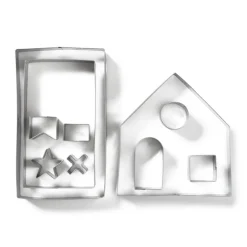 Uitsteekvormpjes gingerbread huis - set van 10