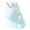 Unicorn lamp LED - wit - 9x10x11,5 cm