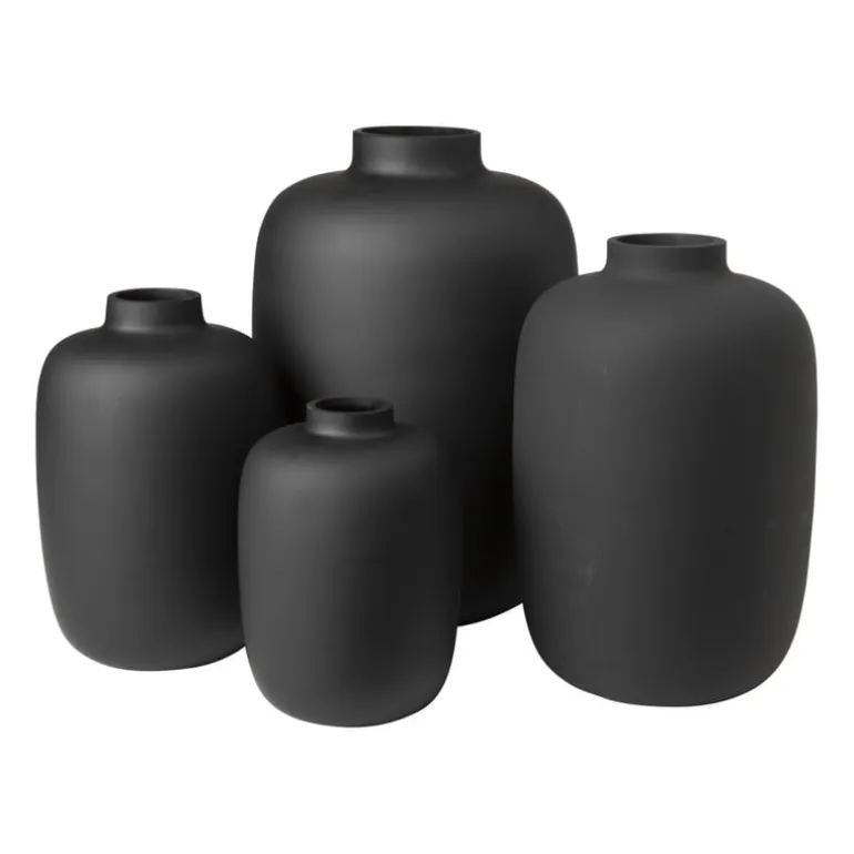 Vaas - mat zwart - ⌀15x23 cm