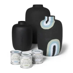 Vaas - mat zwart - ⌀15x23 cm