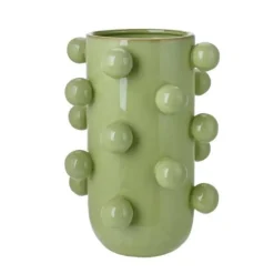 Vaas bollen - groen - ø19.5x26.5 cm