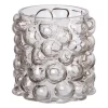 Vaas bubbels - grijs - ø17x15 cm