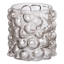 Vaas bubbels - grijs - ø17x15 cm