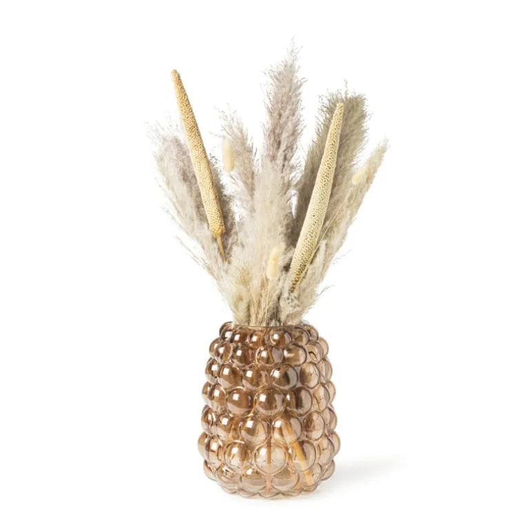 Vaas bubbels - grijs - ø21x25 cm