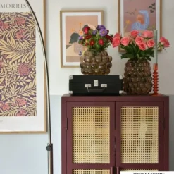 Vaas bubbels - grijs - ø21x25 cm