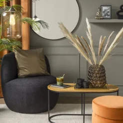 Vaas bubbels - grijs - ø21x25 cm