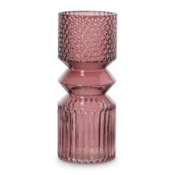 Vaas diabolo - roze - ø9.5x24.5 cm