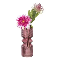 Vaas diabolo - roze - ø9.5x24.5 cm