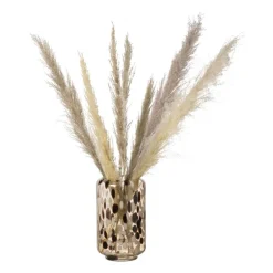 Vaas gewolkt - bruin - ø15x25 cm