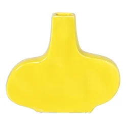 Vaas giraf - groen/zwart - 16x19x9.5 cm