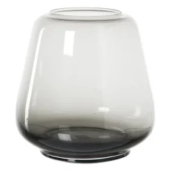 Vaas glas - grijs - ø21x21.5 cm