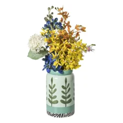 Vaas jolie - groen - ø13x22 cm