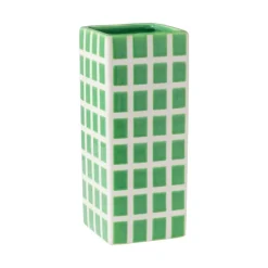 Vaas tegel groot - groen - 20x8x8 cm