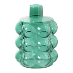 Vaas voor geurstokjes bubbels - groen - ø8.5x11.5 cm