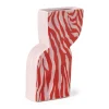 Vaas zebra - roze - 22x14.4x5.2 cm