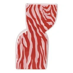 Vaas zebra - roze - 22x14.4x5.2 cm