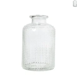 Vaasje mini - transparant - ø6.5x10 cm - diverse varianten