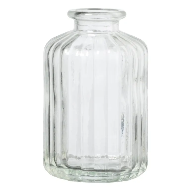 Vaasje mini - transparant - ø6.5x10 cm - diverse varianten
