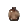 Vaasje rond - 11x9.2x5.8 cm - bruin