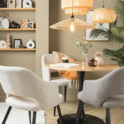 Vaasje rond - 11x9.2x5.8 cm - bruin