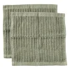 Vaatdoekjes - groen - 20x20 cm - set van 2
