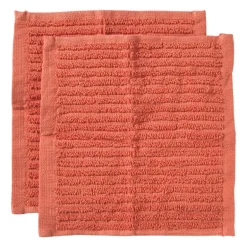 Vaatdoekjes - rood - 20x20 cm - set van 2