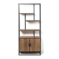 Vakkenkast Charlie met deuren - 170x73x33 cm