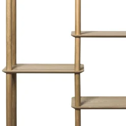 Vakkenkast Scandi hoog - naturel - 140x120x30 cm