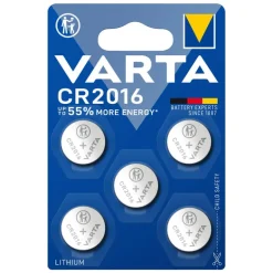Varta lithium CR2016 batterijen - set van 5