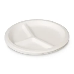 Verdeelborden bagasse - ø22.5 cm - set van 8
