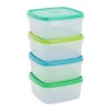 Vershoudbakjes van plastic - 250 ml - set van 4