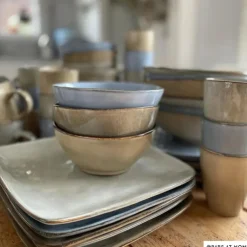 Vierkant bord Toscane - beige - 20x20 cm