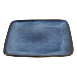 Vierkant bord Toscane - donkerblauw - 20x20 cm