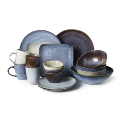 Vierkant bord Toscane - donkerblauw - 20x20 cm