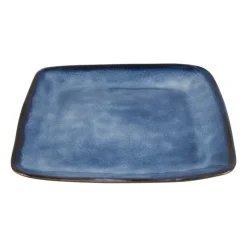 Vierkant bord Toscane - donkerblauw - 25x25 cm