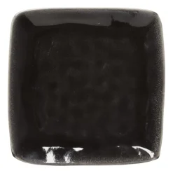 Vierkant bord Toscane - zwart - 20x20 cm