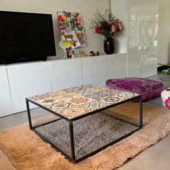 Vloerkleed fluffy - bruin - 120x180 cm