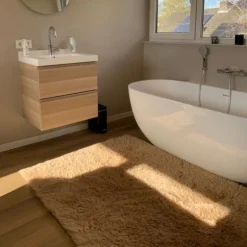 Vloerkleed fluffy - bruin - 120x180 cm