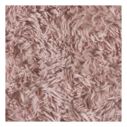 Vloerkleed fluffy - roze - 60x90 cm
