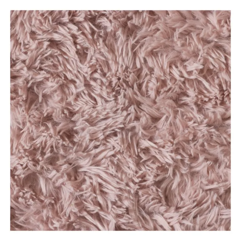Vloerkleed fluffy - roze - 60x90 cm