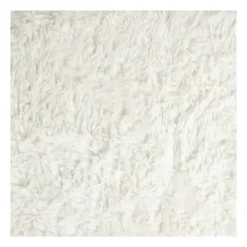 Vloerkleed fluffy - wit - 60x90 cm