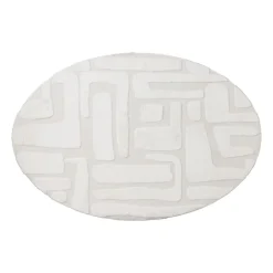 Vloerkleed native ovaal - wit - 120x180 cm