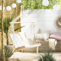 Vloerkleed riet - bruin - 87 cm